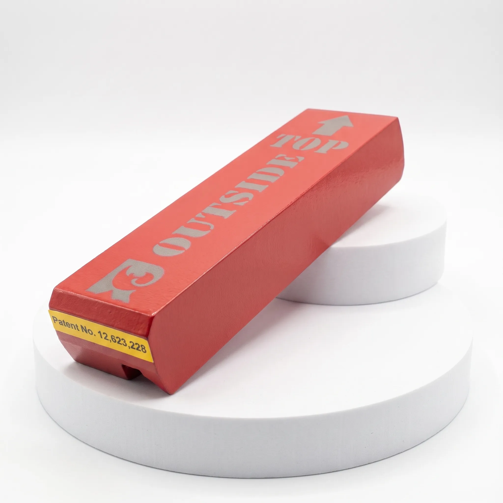 Rhino Tung Tip in Smartip tungsten grade, cast TOP and OUTSIDE for single-orientation fitment